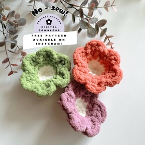 Patrón de flor de crochet Pop-it: Llavero sensorial (Patrón PDF)