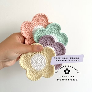 Crochet Flower Coaster Pattern | Crochet Pattern | Coaster | PDF Pattern