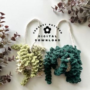 Crochet Hanging Burro’s Tail Plant Pattern | Crochet Pattern | Hanging Plant | PDF Pattern | Succulents | Crochet Succulents