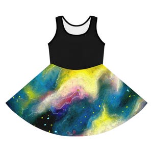Sunrise Galaxy Girls&#39; Sleeveless Sundress (AOP)