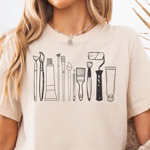 Camiseta para profesor de arte, Camiseta para profesor, Camisetas para profesores de arte, Regalo para profesor de arte, Camiseta para profesor de arte, Regalos para amantes del arte, Regalos para profesores de arte