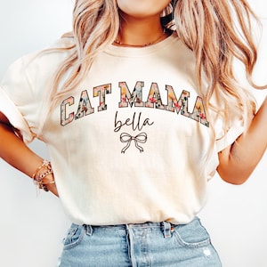 Cat Mama Comfort Colors® Shirt, Cat Mama Tshirt, Cute Cat Shirt, Cat Mom Shirt, Cat Mom Tshirt, Cat Lover Gift, Cat Tshirt, Cat Mom Tee