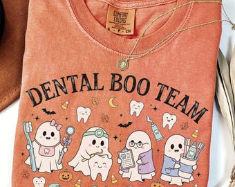 Camiseta dental de Halloween, Camiseta dental de Halloween, Camiseta del equipo dental de Halloween, Camiseta del equipo dental de Halloween, Camiseta de odontología de Halloween