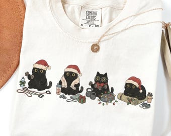 Black Cat Fitness Shirt, Cute Cat Fitness Shirt, Gym Cat Shirt, Cute Gym Shirt, Gym Shirt, Fitness Shirt, Gift for Gym Lover, Funny Gym Tee