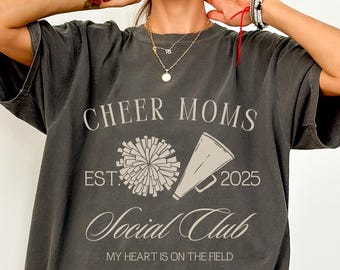 Camiseta del club social Cheer Moms, camiseta Cheer Moms, camiseta para Cheer Mom, camiseta Cheer Mom, regalo para Cheer Mom, regalo Cheer Mom, camisetas Cheer Mom