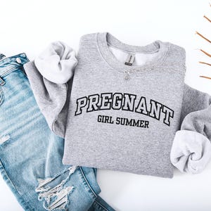 Sweter letni dla ciężarnej dziewczyny, bluza z informacją o ciąży, sweter z informacją o ciąży, prezent na baby shower, sweter dla mamy, bluza ciążowa