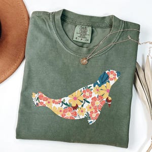 Comfort Colors Floral Seal Shirt, Seal Shirt, Seal Tshirt, Animal Lover Shirt, Ocean Shirt, Seal Lovers, Cute Sea Dog Shirt, Flower Seal Tee