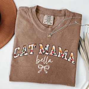Cat Mama Comfort Colors® Shirt, Cat Mama Tshirt, Cute Cat Shirt, Cat Mom Shirt, Cat Mom Tshirt, Cat Lover Gift, Cat Tshirt, Cat Mom Tee