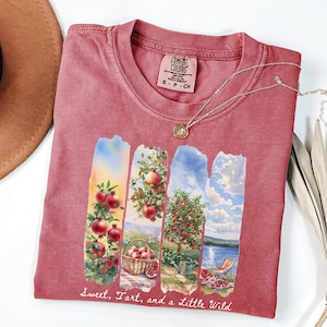 Pomegranates, Aesthetic Fruit Shirt, Fruit Shirt, Vintage Graphic Shirt, Foodie Gift, Pomegranate Shirt, Pomegranates Tshirt,Plant Lover Tee
