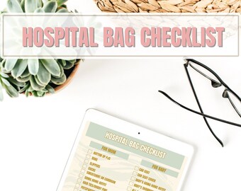 Hospital Bag Checklist - Etsy