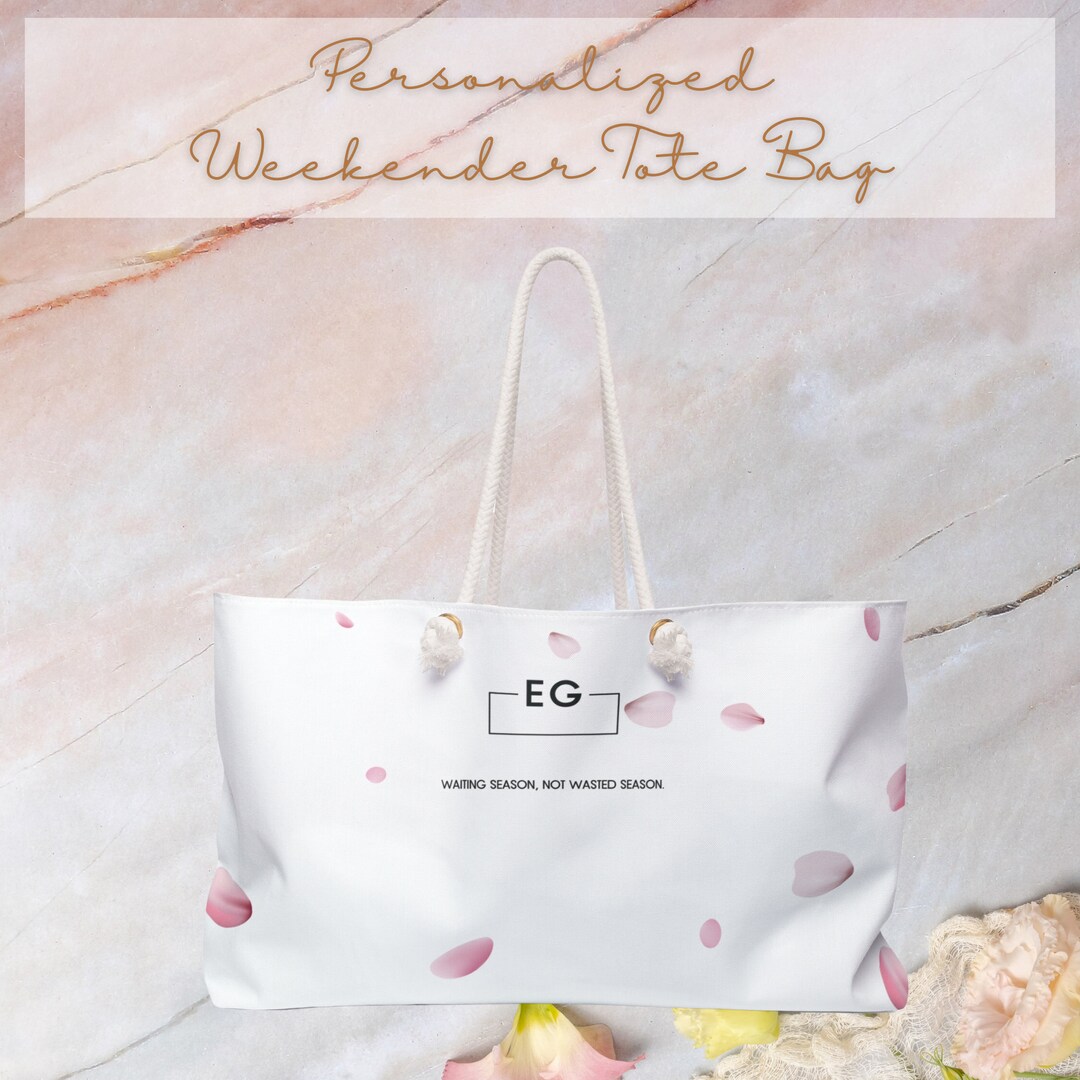 Personalized Weekender Bag Custom Women Bag Custom Weekender Etsy