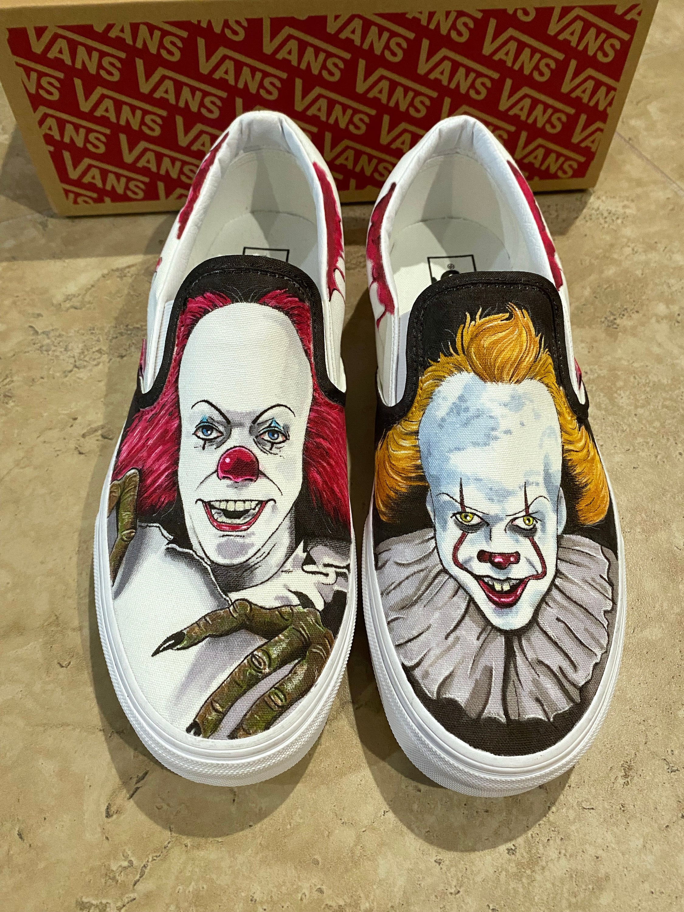 Custom Pennywise/it Vans Slip-ons - Etsy display picture 2