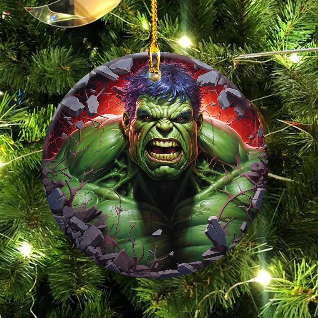 Incredible Hulk Christmas Ornament 