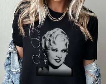 MAE WEST T shirt Tshirt T-shirt Old Hollywood Tee Vintage Aesthetic Shirt 1930s Glam