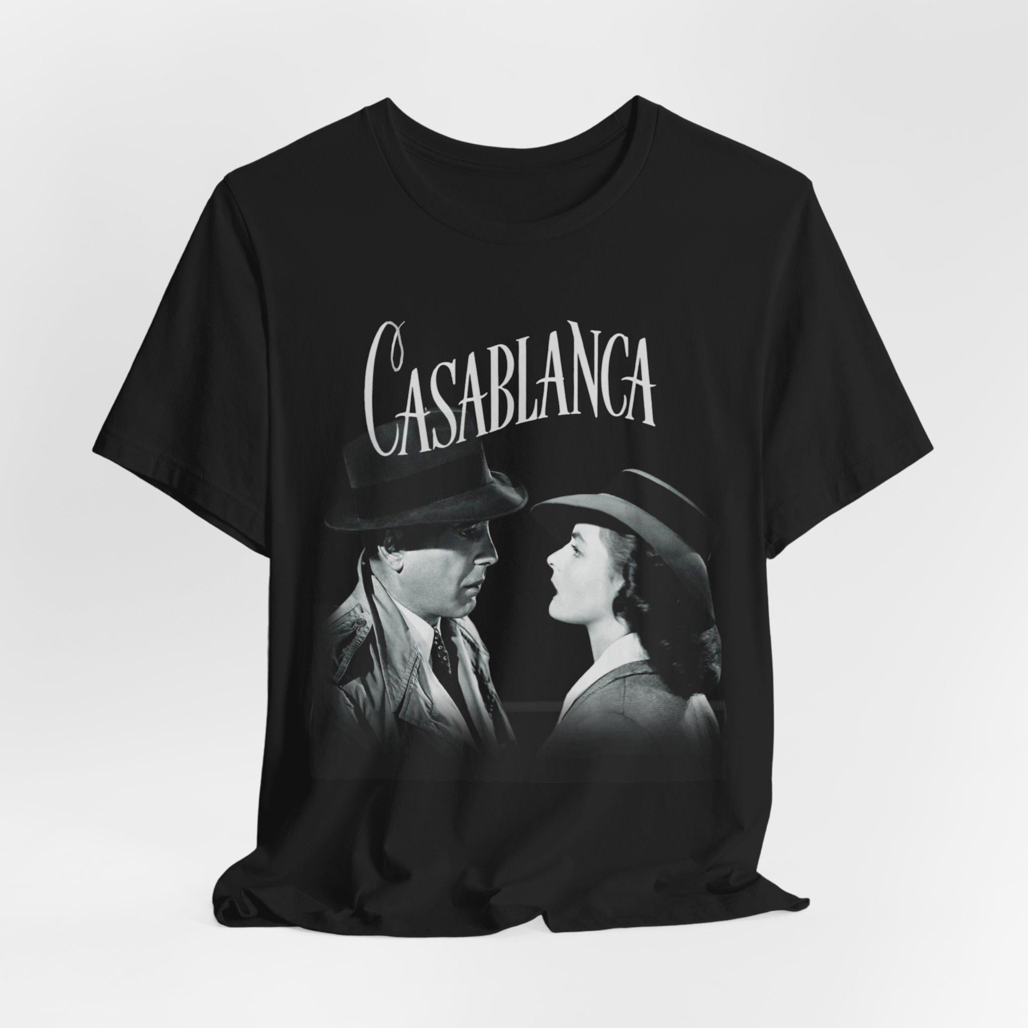 CASABLANCA Movie T Shirt Shirt Old Hollywood Tee Vintage Aesthetic  