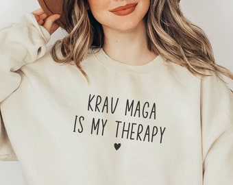 Krav Maga Sweatshirt Gift For Krav Maga Martial Art Teacher Instructor Fighter Self Defense Unisex Crewneck Sweater Mother's Day Gift