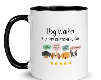 Personalized Dog Walker Gift, Dog Walker Mug, Funny Dog Walking Coffee Mug, Appreciation Gift For Dog Walkers, New Dog Walker Business Gift