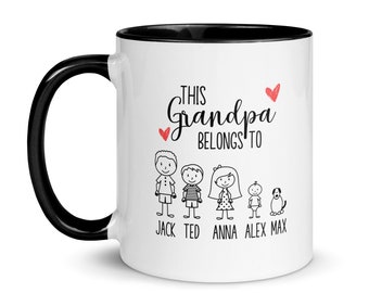Personalized Grandpa Mug, Gift From Grandkids, Custom Grandpa Mug, Grandfather Gift From Grandchildren, Grandpa Gift, Father's Day Gifts