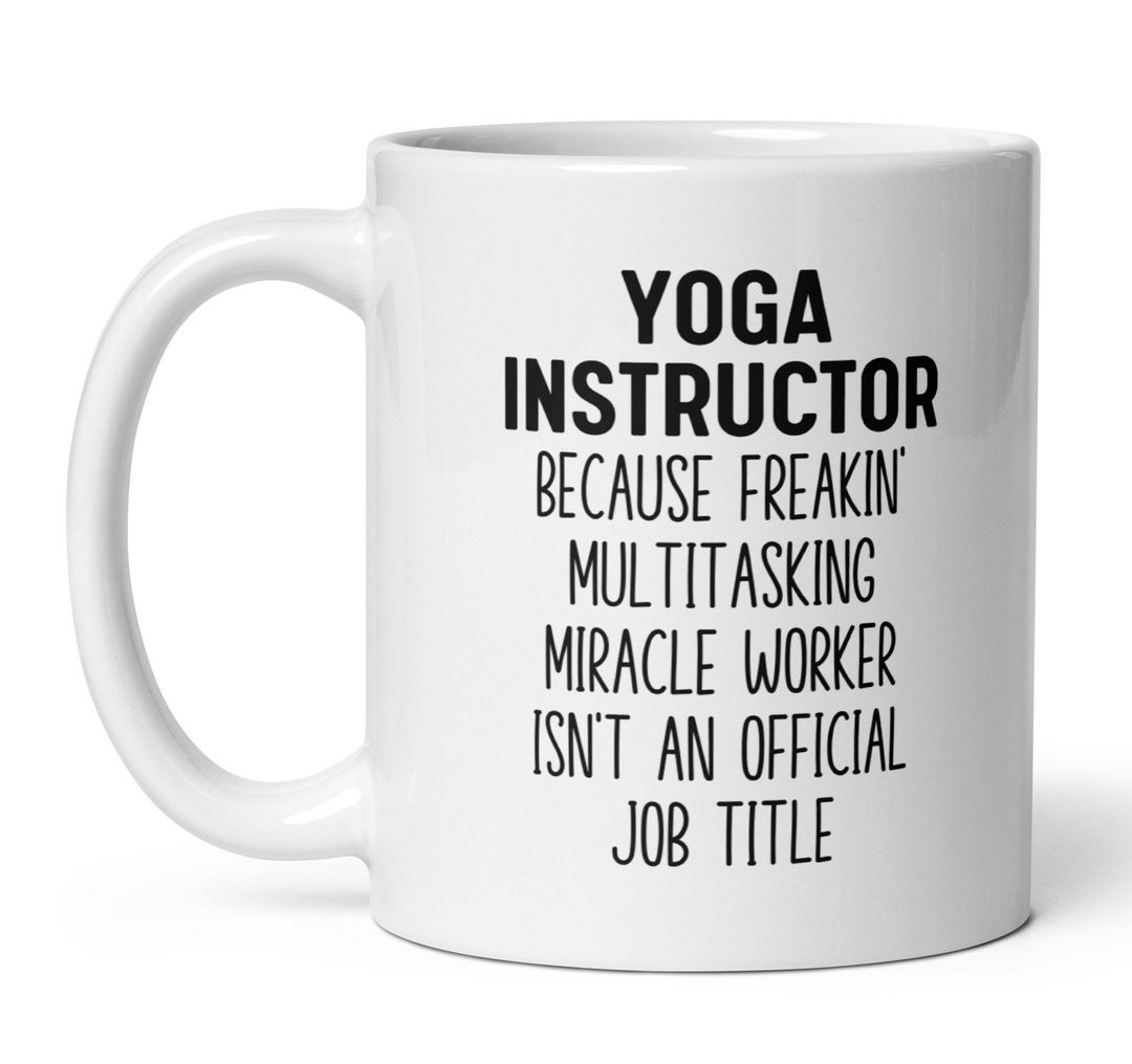 Instructor Gift Personalized Yoga Instructor Mug, Appreciation Gift, Graduation New Job ...