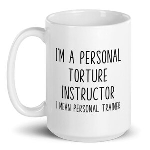 Instructor Gift Personalized Personal Trainer Gifts, Funny Gym Trainer Mug, Gym Coach ...