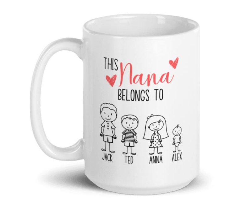 Personalized Nana Goose Wooden Art – Custom Grandma & Grandkids Names with up to 9 Kids – Gift for Nana from Grandchildren