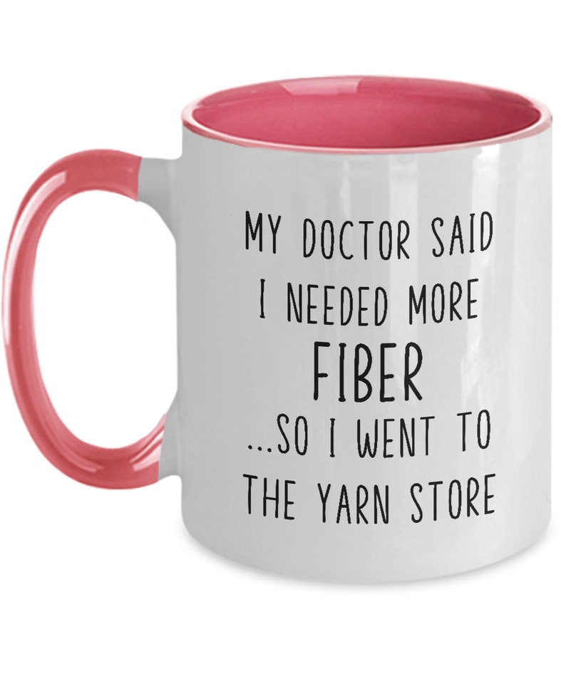 Funny Knitting Mug, Knitter Gift, Crocheter Gift, Yarn Addict Coffee Cup, Yarn Lover Gift, Yarn Lover Mug, Crochet Lover Gift Ideas Pink