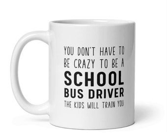 Personalized School Bus Driver Gift, Bus Driver Mug, Appreciation Gift, Funny Thank You Gift, Back To School Coworker Gift, New Job Gift