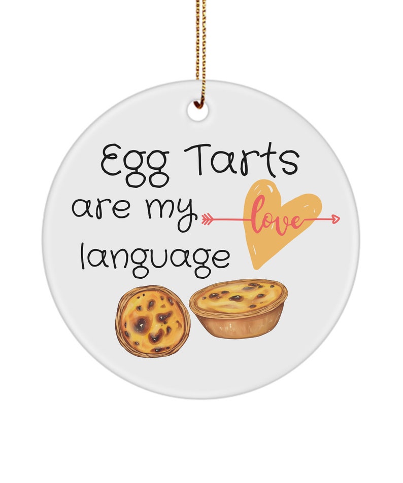 Egg Tart Ornament, Egg Tart Decor, Chinese Food Lover Gift, Foodie