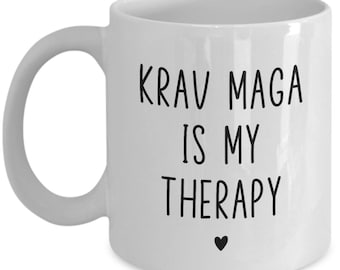 Krav Maga Mug, Gift For Krav Maga Instructor, Teacher, Krav Maga Fighter Coffee Cup, Coworker Exchange Gift, Mother's Day, Father's Day Gift