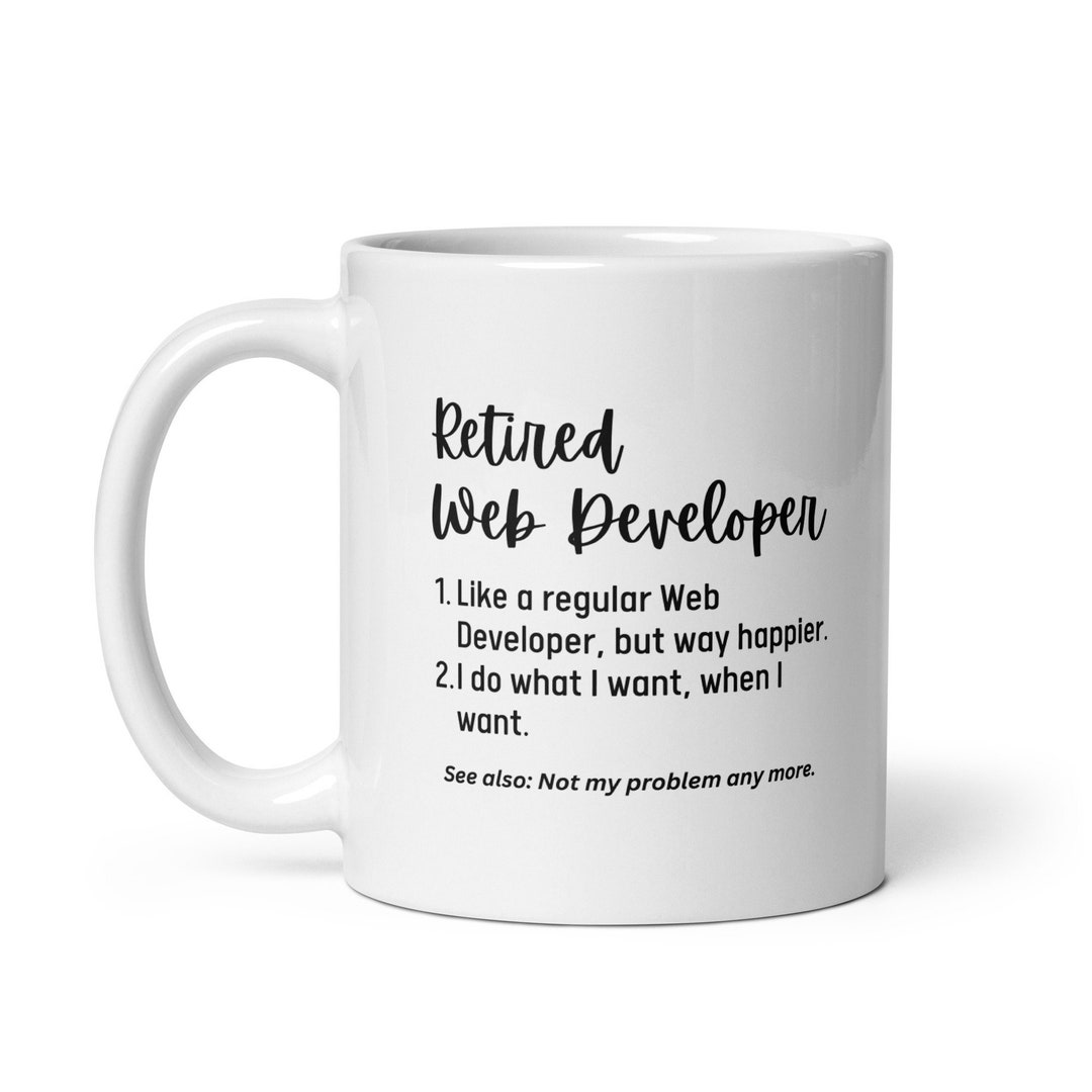 Personalized Retirement Gift for Web Developer, Customized Retied ...