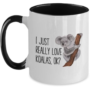 Koala Mug, Cute Koala Bear Gifts For Koala Lover, Australian Wildlife Coffee Mug For Men, For Women