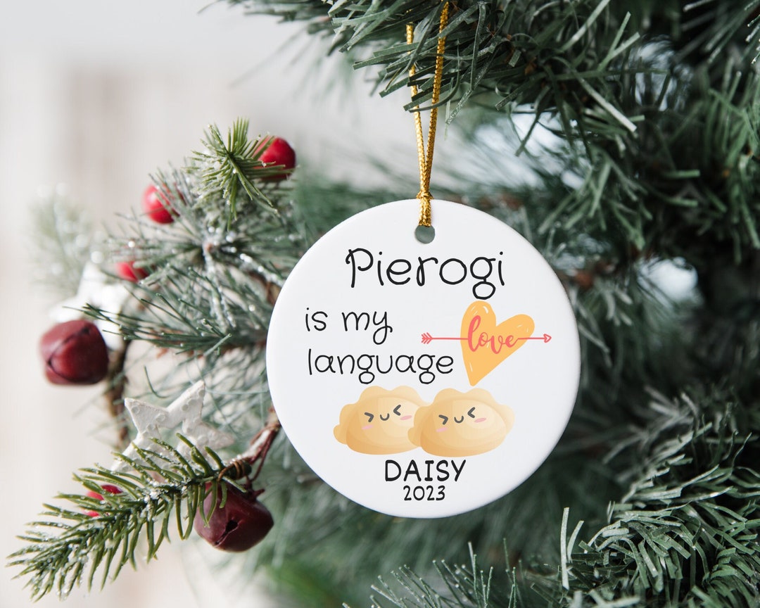 Personalized Pierogi Ornament, Custom Name Pierogi Lover Gift, Italian