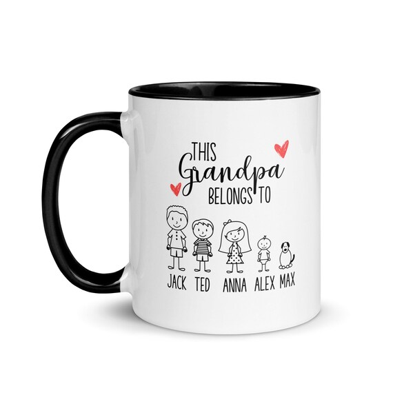Personalized Grandpa Mug, Gift From Grandkids, Custom Grandpa Mug, Grandfather Gift From Grandchildren, Grandpa Gift, Father's Day Gifts
