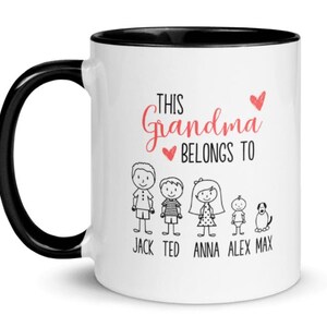 Best Grandma Ever Mug, Grandma Picture Mug, Mother's Day Gift Grandkids...