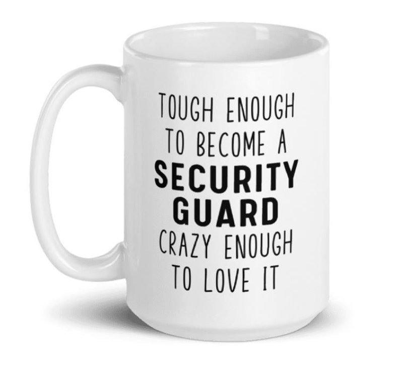 Personalized Security Guard Gift, Funny Coffee Mug, Appreciation Gift