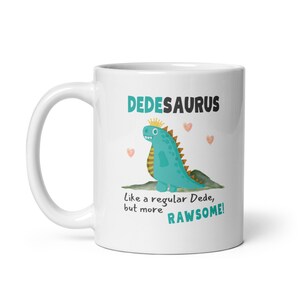 Dede Gift, Dedesaurus Gift For Turkish Grandfather, Grandpa Mug, Granddad Gifts From Grandchildren, Father&#39;s Day Gift, Christmas Gift