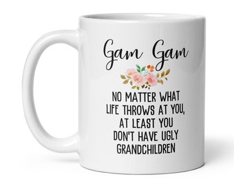 Personalized Gam Gam Mug Gift For Grandmother, Grandma Mug, Gift From Grandchildren, Funny Ugly Grandchildren Mug, Mother's Day Gift