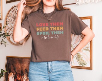 Camiseta Babcia para abuelas geniales, regalo de abuela, camiseta minimalista para el Día de la Madre.