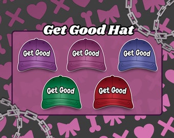 Get Good Hat Vtuber Asset Accessory [ 5 Colors ]
