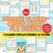 Kid's Summer Planner + Summer Chore Chart PLR MRR | Editable Printable ...