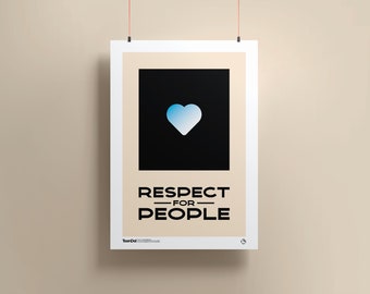 Respect for People Print, Printable Home Wall Art, Digital Art Print, Home Decor, Bedroom Decor, Poster Wall Decor, DIGITAL DOWNLOAD