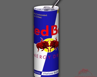 Red Bull Tumbler L Red Bull Cup L Red Bull Gives You Wings L 20oz Tumbler L  Sugar Free Red Bull 