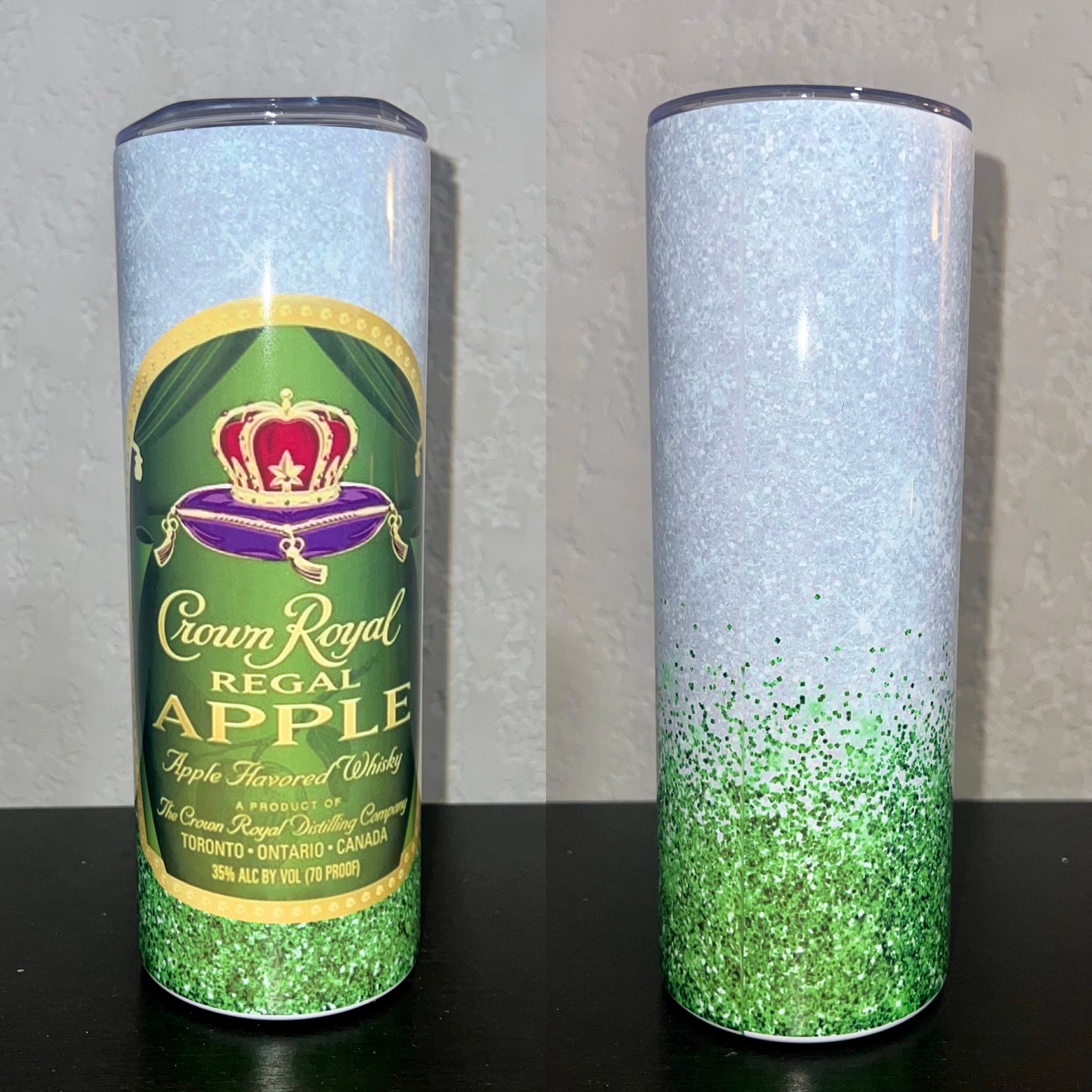 Crown Royal Green Apple Liquor Lover Inspired 20 Oz. Stainless Etsy