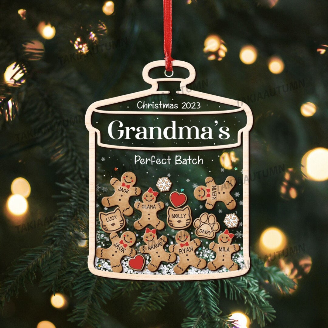Personalized Grandma Christmas Ornament 2023 Grandma's Etsy