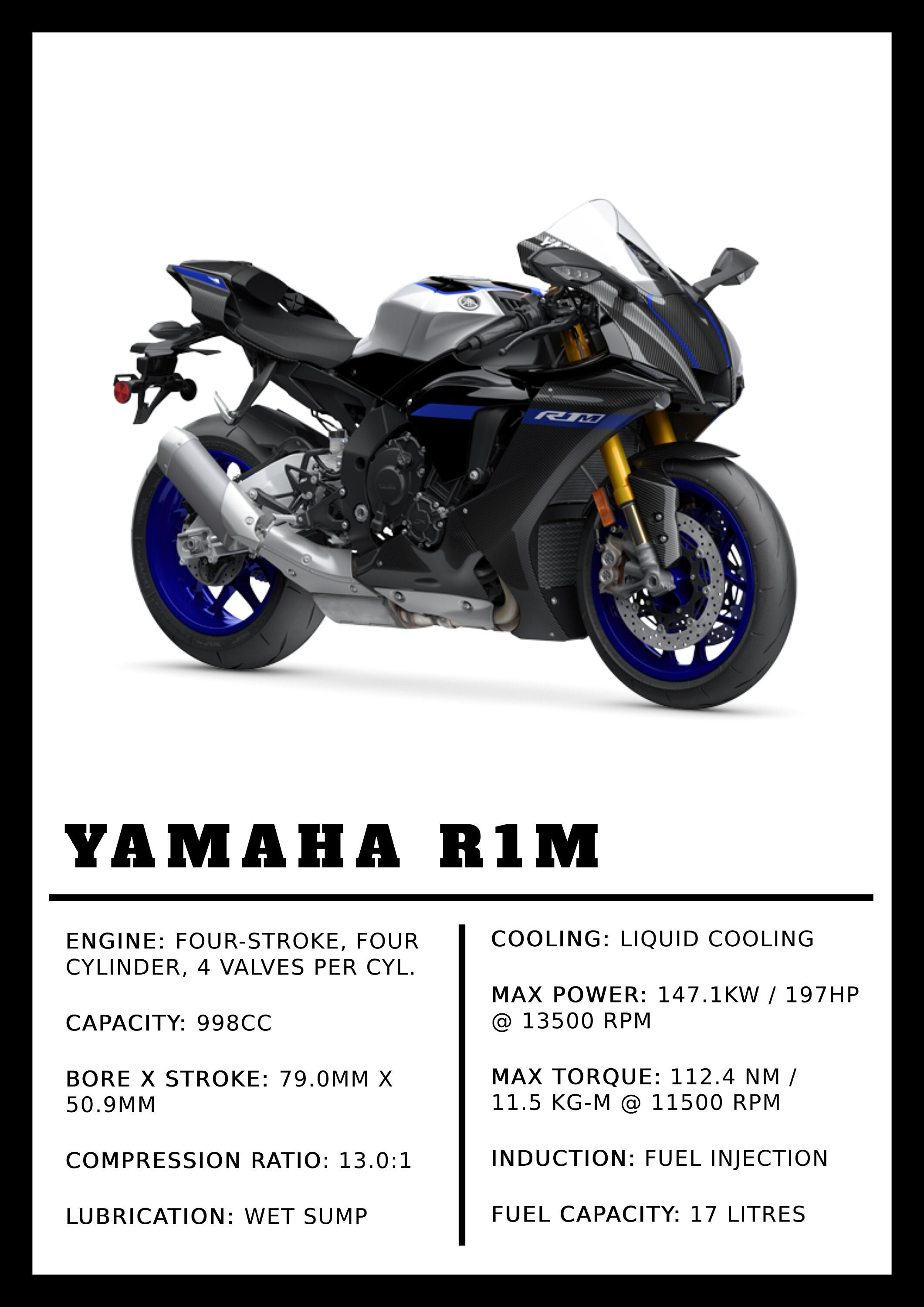 Yamaha R6 Expensive Motorcycle Speed Bike Wall Art Home Decor - POSTER  20x30