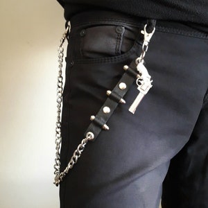 Metal punk rock em camadas chaveiros para homens mulheres cintura chaveiro carteira jeans hip-hop calças cinto correntes jóias acessórios