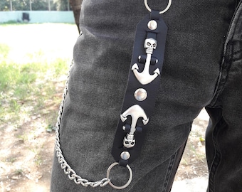 Metal Punk Rock Layered Chain Keychains For Men Women Waist Key Chain Wallet Jeans Hip-hop Pants Belt Chains Jewelry Accessories