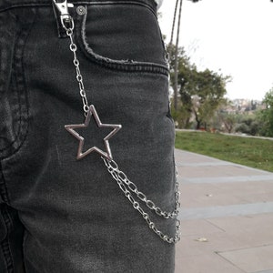 Silver chain for jeans store