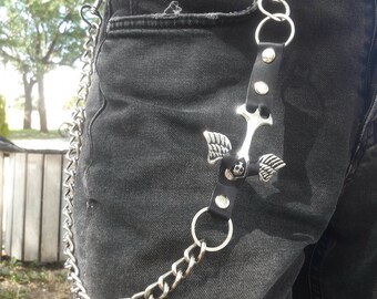 Metal Punk Rock Layered Chain Keychains For Men Women Waist Key Chain Wallet Jeans Hip-hop Pants Belt Chains Jewelry Accessories