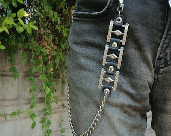 Catena Y2K Per Pantaloni Con Perle - Stile Punk/Floreale O Cuore/Croce - Accessorio Unisex Per Jeans - 3
